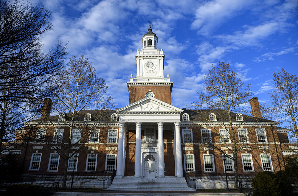 Gilman Hall on Johns Hopkins University's Homewood Campus.