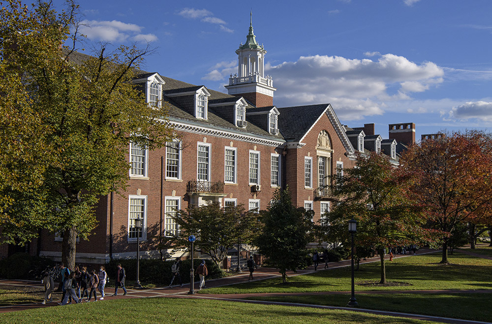 Maryland Hall on the Johns Hopkins University Homewood campus.